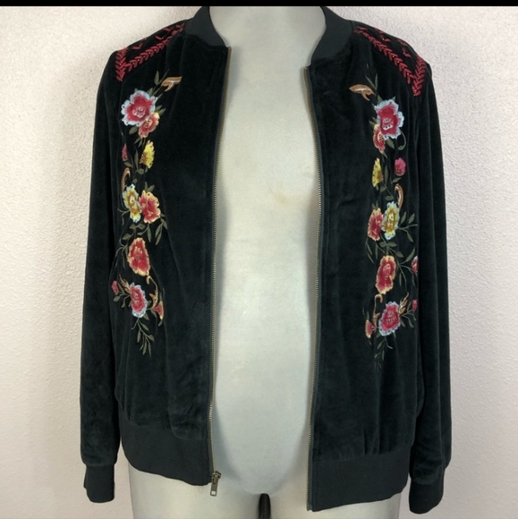 Torrid Velvet Bomber Jacket - Picture 1 of 6